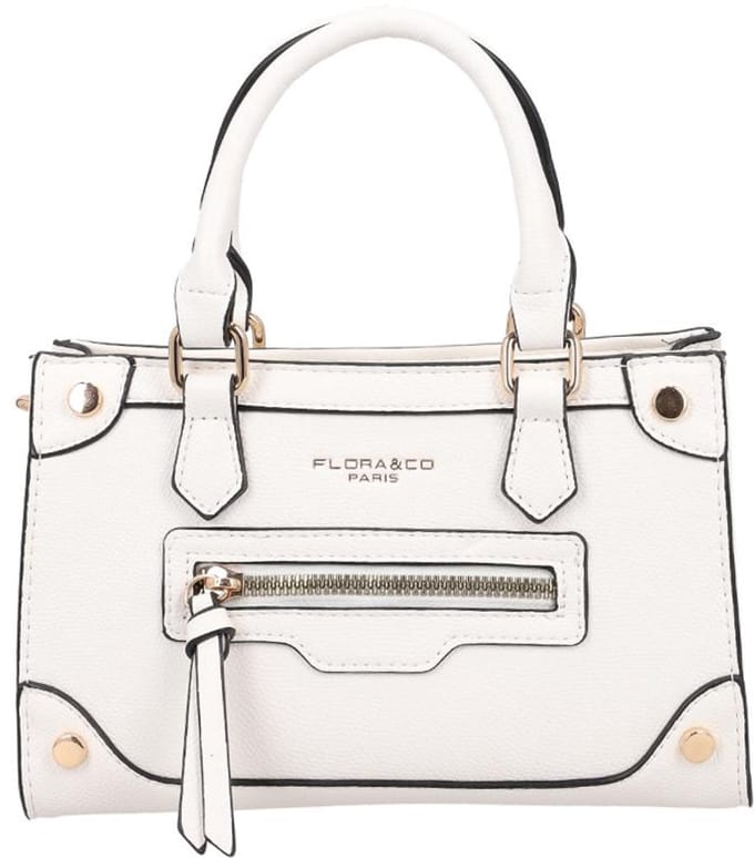Flora & Co Faiza Small Handtas Dames - Imitatieleer - Wit