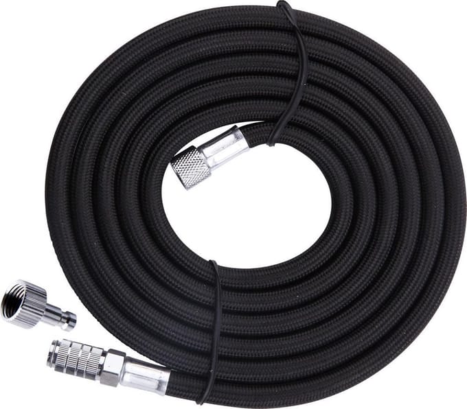Fengda BD-30 Airbrush Slang Zwart 3M – 2x G1/8 met snelkoppeling