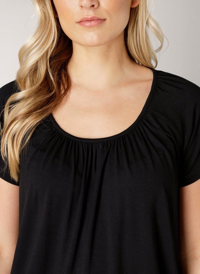 BASE LEVEL Yona Jersey Shirt - Black - maat 46
