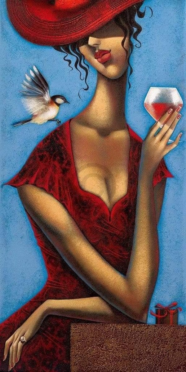 Kunstdruk Ira Tsantekidou - Rose d'Anjou 2 50x100cm