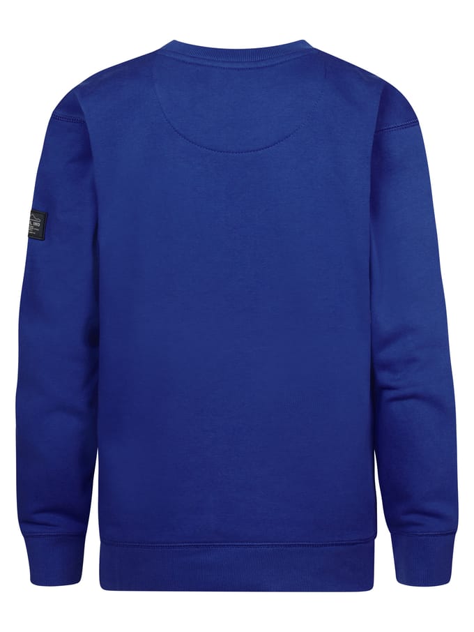 Petrol Industries - Jongens Effen Sweater StonyRiver - Blauw - Maat 104