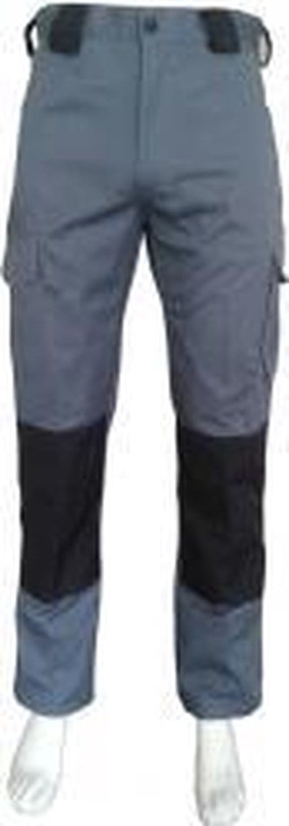 Werkbroek katoen/polyester grijs-zwart maat 64