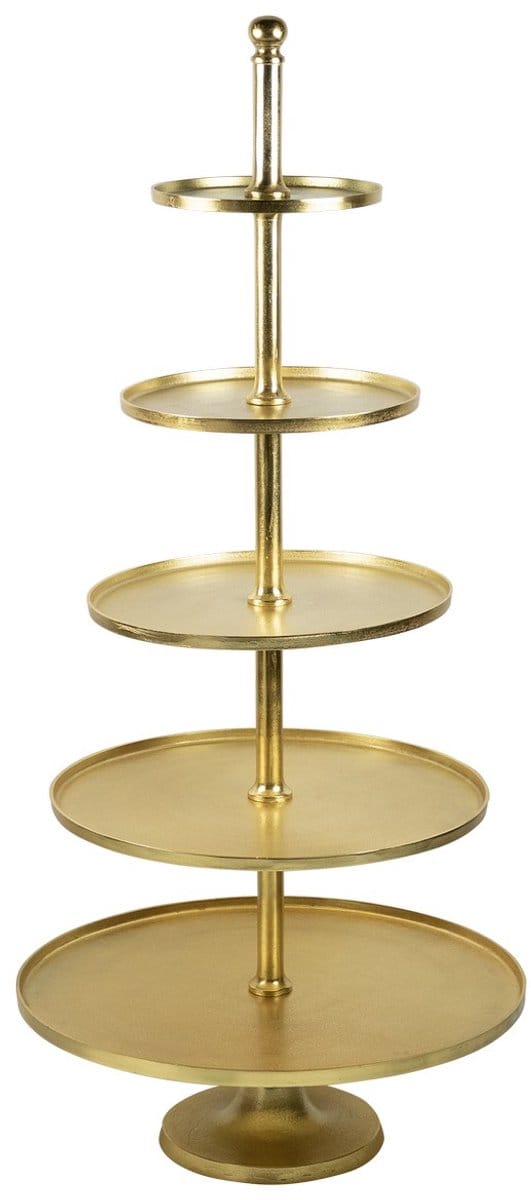 etagère rond goud 5 lagen 150cm
