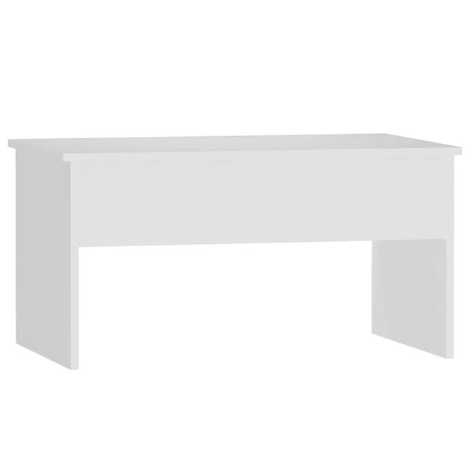 vidaXL - Salontafel - 80x50,5x41,5 - cm - bewerkt - hout - wit