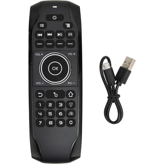 Télécommande Vocale de Remplacement Télécommande Bluetooth Air pour Boîtier TV Ordinateur Télévision Intelligente black