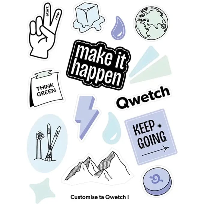 Beperkte editie stickers Qwetch