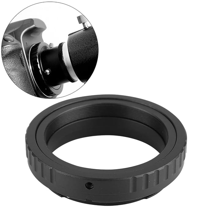 M48*0.75 Mount Adapter Ring Telescoop Oculair Lens voor Nikon AI Canon EOS Camera Canon M48-EOS black