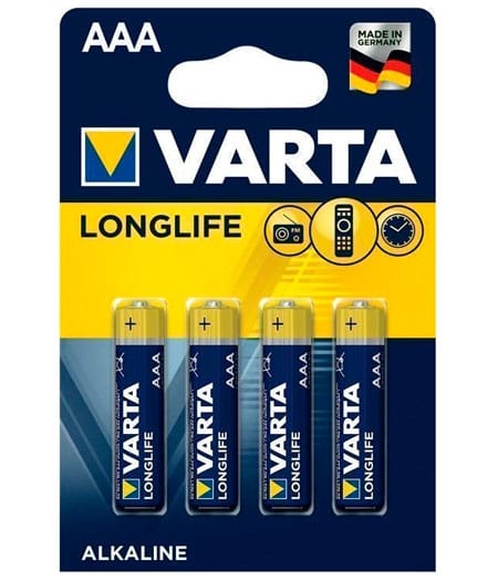 Varta Longlife Extra AAA Batterij - Alkaline - 4 stuks