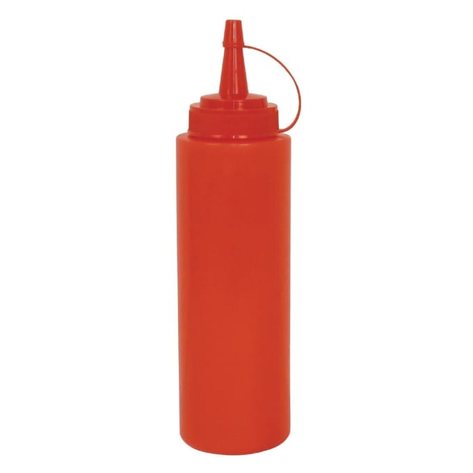 Vogue rode knijpfles voor saus 681ml