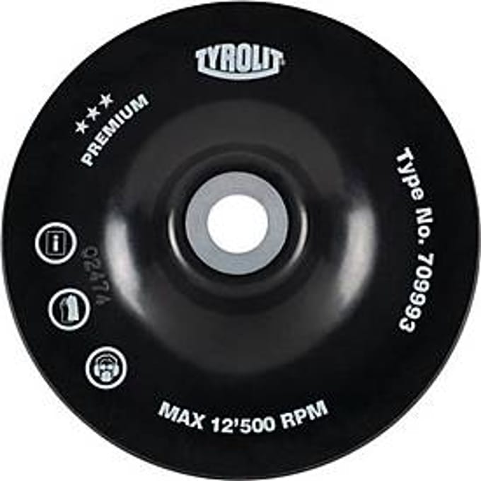 TYROLIT Steunschijf vezelschijven PAD UNI Ø125 mm M14 hard - 7099...