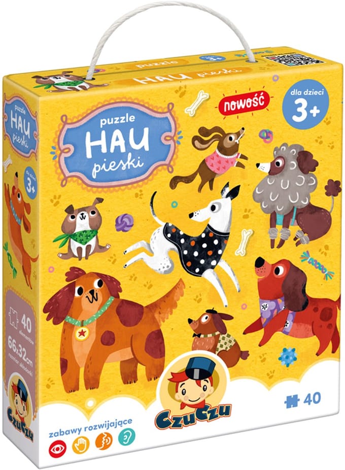 CzuCzu Puzzle Hau Pieski 3+ - CzuCzu Puzzel Hau Hondjes 3+