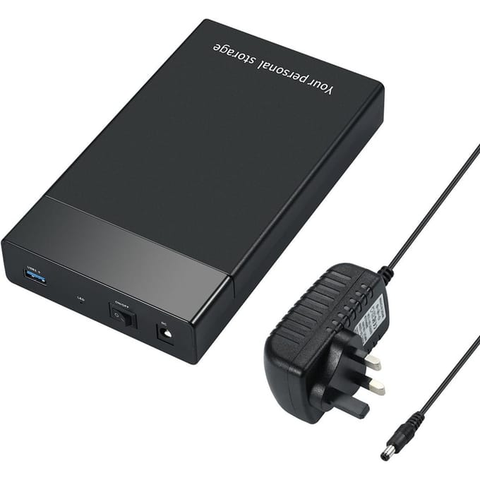 Boîtier de disque dur externe 6 Gbit/s USB 3.0 vers SATA III 2,5 pouces 3,5 pouces HD UK Plug gray