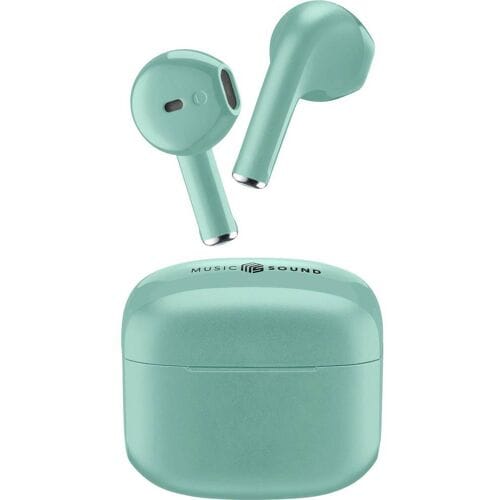 Cellularline In Ear headset Bluetooth, Draadloos Groen Oplaadbox Mobiele telefoon