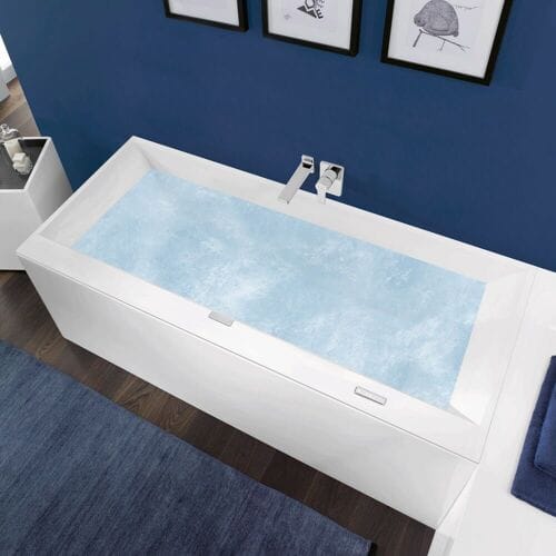 Villeroy & Boch Squaro Edge 12 Duo bathtub 180 x 80 cm, Combipool Entry, technology position 2 UCE180SQE2A2V01