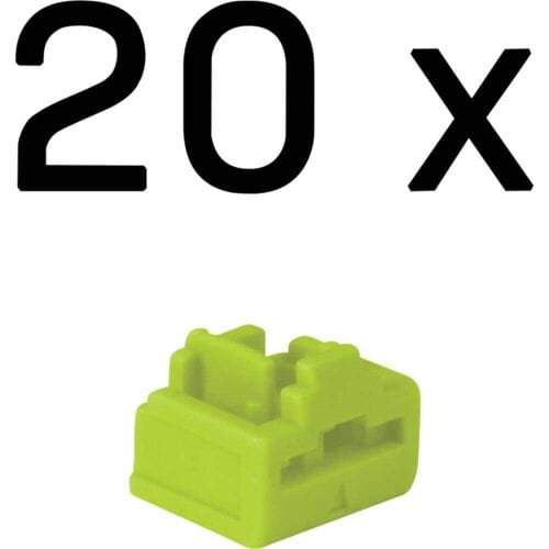 LINDY - LAN-Portblocker - grün (Packung mit 20) (47895)