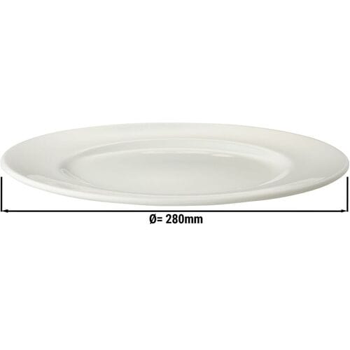 GGM Gastro (12 Stück) LUX - Teller Maastricht - flach - Ø 280mm - Elfenbein Wit