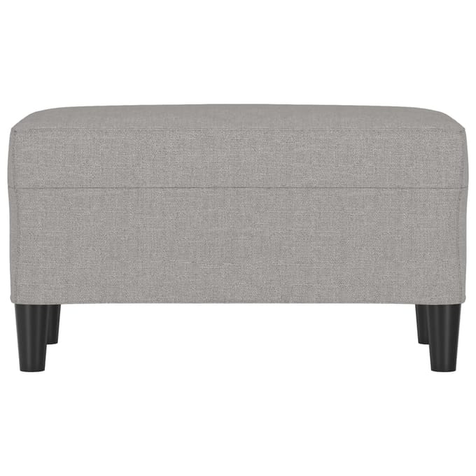 vidaXL Bankje 70x35x41 cm stof lichtgrijs
