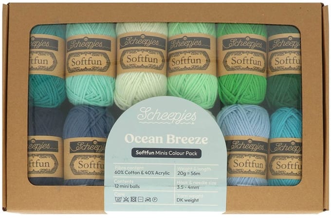 Scheepjes Softfun colour pack 12x20g Ocean Breeze