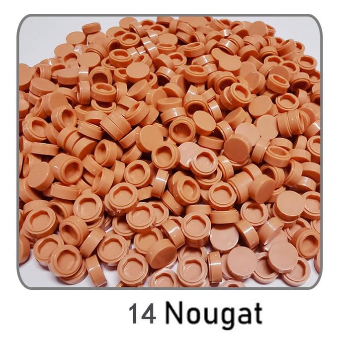 1000 Stuks Bouwstenen Platte Tegel 1x1 Ronde Baksteen 1*1 DOE-HET-ZELF Technisch Component Gericht op Leren ideaal voor 1000 pieces