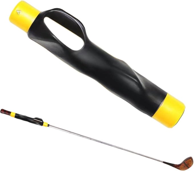 Golfuitlijnstok - Golfswing trainer - Swing verbeteren - Correcte handpositie - 705 inch lengte - Geel