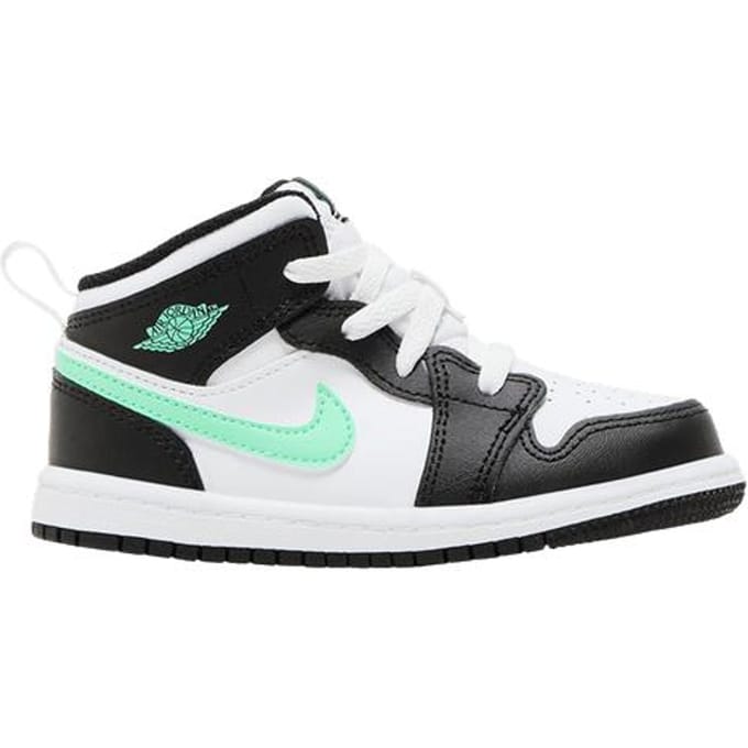 Jordan 1 Mid Green Glow (TD) 23.5 white