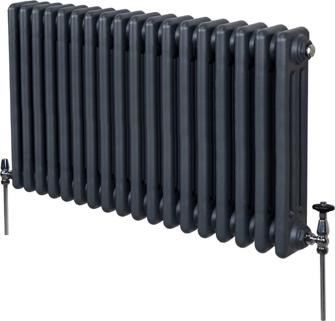3-kolomsradiator - antraciet - 600x832 mm - 4331 btu