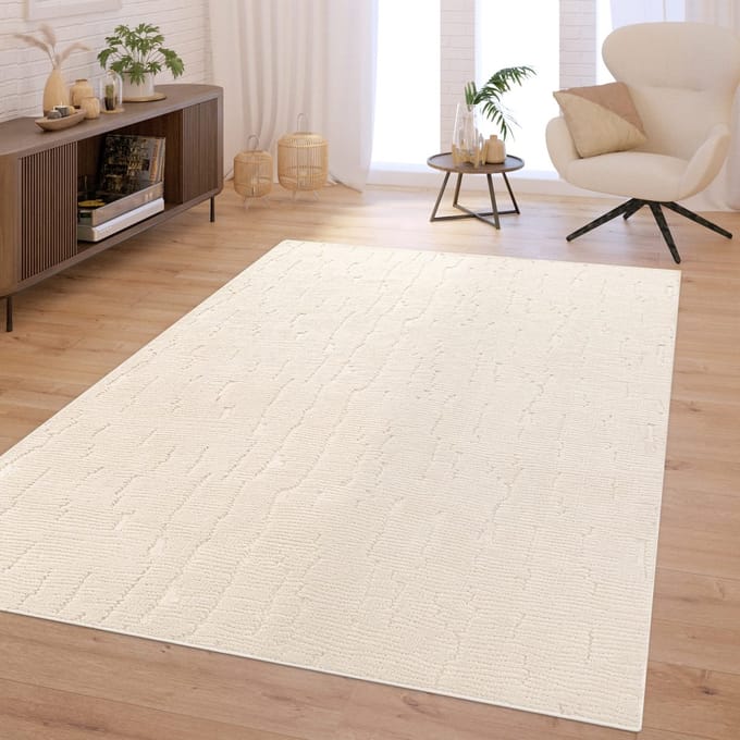 Woonkamertapijt Diepe pool Scandinavisch Boho Wasbaar Abstract Patroon Zacht 200 x 280 cm Rechthoek 200 x 280 cm Rechthoek Beige;Crème
