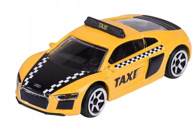 Majorette Audi R8 Coupé Geel Schaal 1:58 Metalen model
