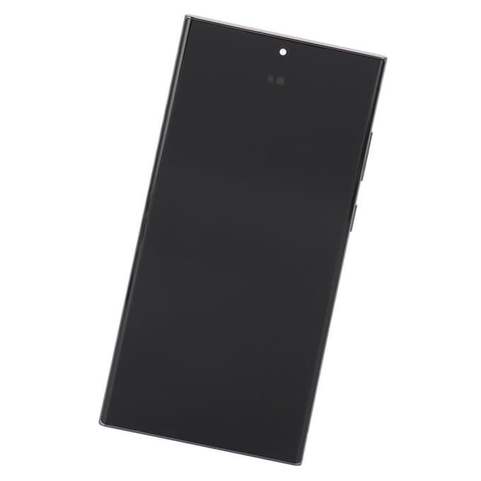 Vervangingsset voor het scherm (OLED-touchscreen met frame) voor de Galaxy S23 Ultra (VS) gray