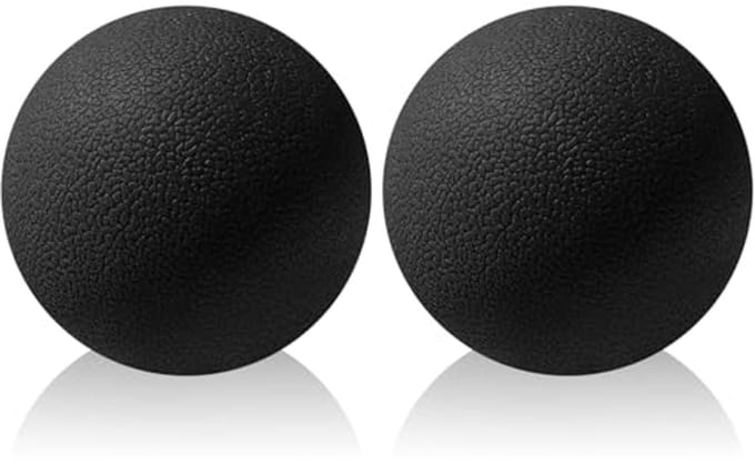 Zwarte Massageballen Set van 2 voor Spierontspanning en Triggerpointmassage