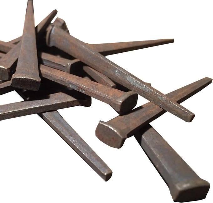 2.5" - 8d CUT FLOOR NAILS - Antique Historical Reproduction Nails - lbs (1)