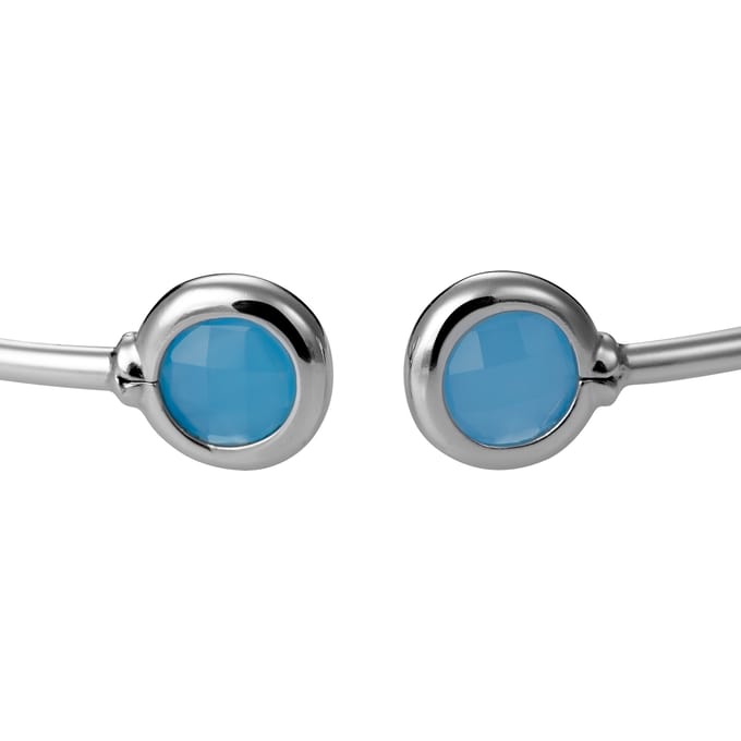 Orphelia ZA-7403 - Armband Bangle - Zilver 925 - Sea Blue Glass - 58 mm