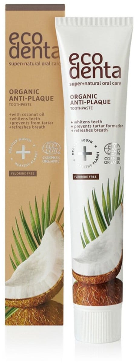 Ecodenta - Tandpasta Organic Coconut - 4 x 75 ml - Voordeelverpakking
