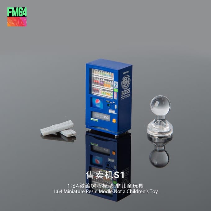 Pre Kicarmod 1:64 Drankautomaat Kit 3D Print Hars Materiaal Minatuur Scène Figuur Model