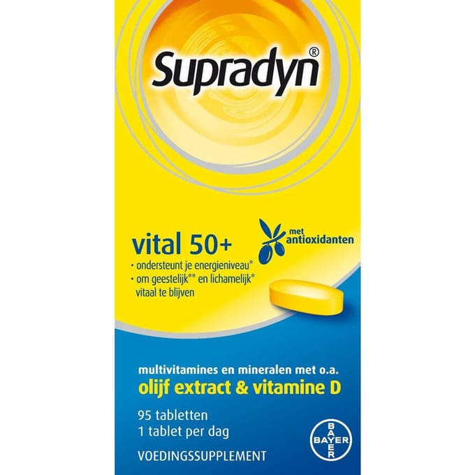 Supradyn - Vital 50+ - 2 x 95 tabletten - Voordeelverpakking