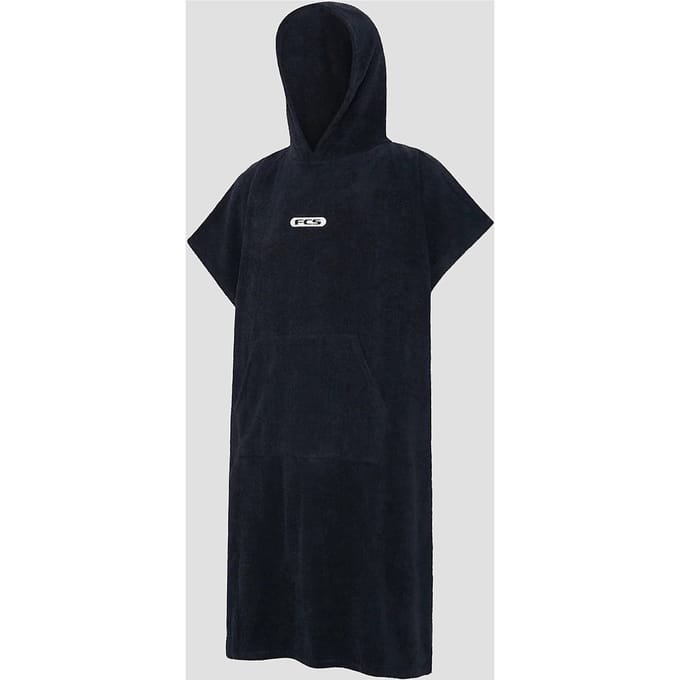 FCS Towel Black Surf Poncho zwart