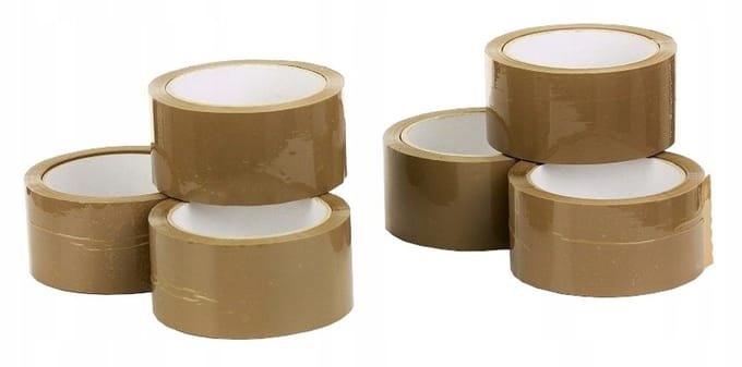 Bruine Pakkingstape 48mm x 60m - 6 rollen