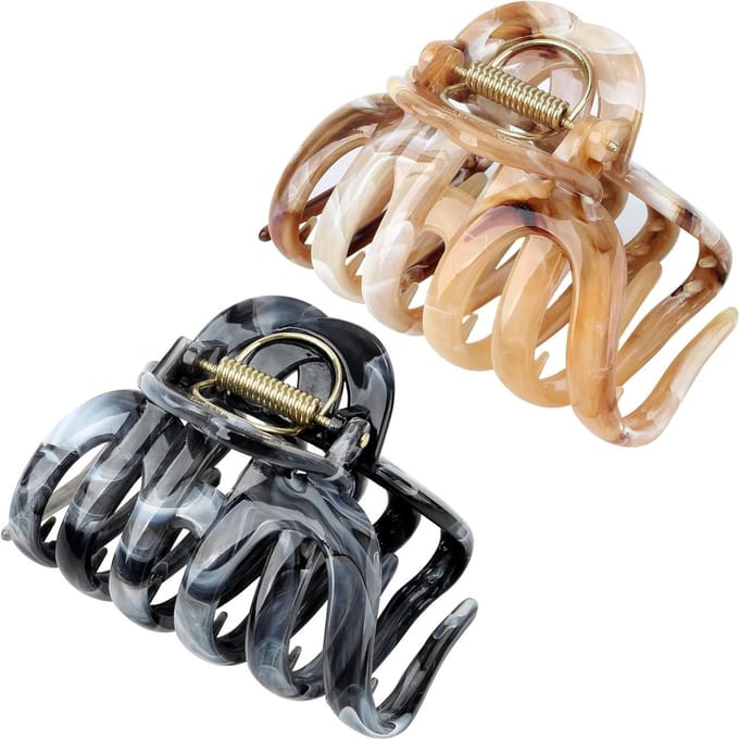 Octopus Haarklemmen - Grote Haarclips - Haar Opsteken - Sterke Antislip Grip - 94 cm - Schildpad Shell