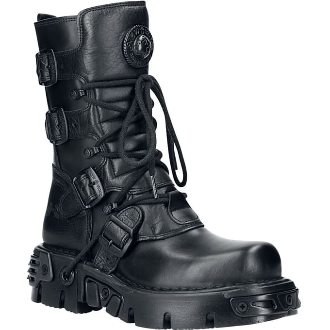 New Rock Laarzen - Nomada Black - EU40 tot EU47 - voor Mannen - zwart