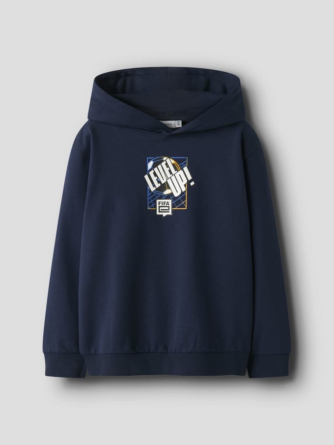 NAME IT - NKMONILES FIFAE NREG SWEAT WH BRU VDE - Jongens - Sweaters