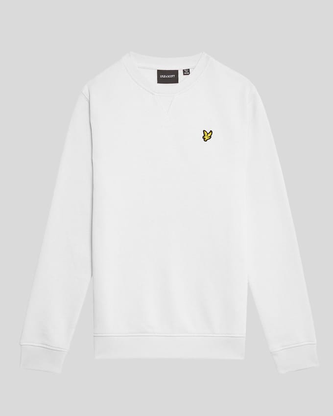 Lyle & Scott Jongens Klassieke Ronde Hals Sweatshirt - Wit