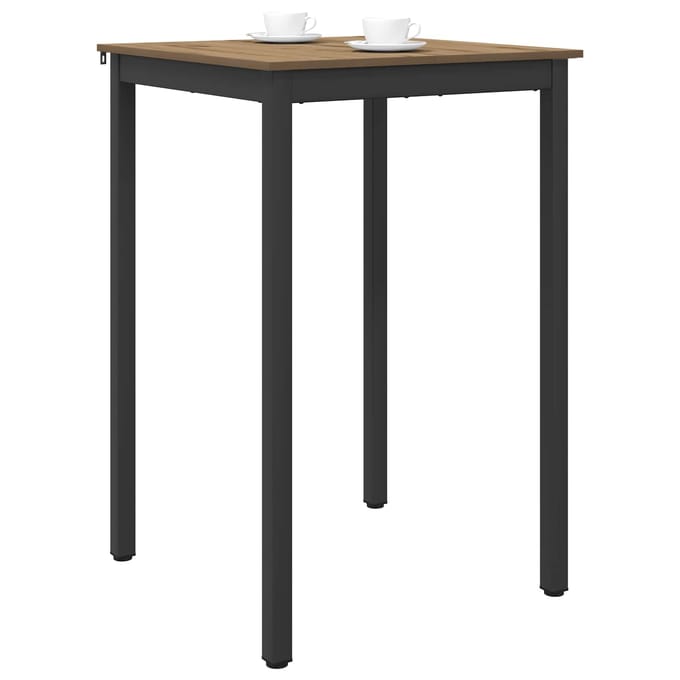 vidaXL - Staande - Bartafel - Bewerkt - hout - Vierkant