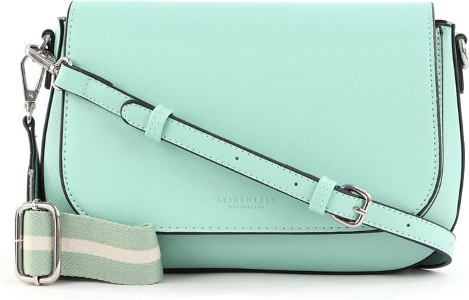 SEIDENFELT MANUFAKTUR Schoudertas Lian Saddle Fresh Turquoise
