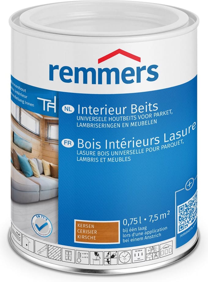 Interieur Lazuur kersen 0,75 liter