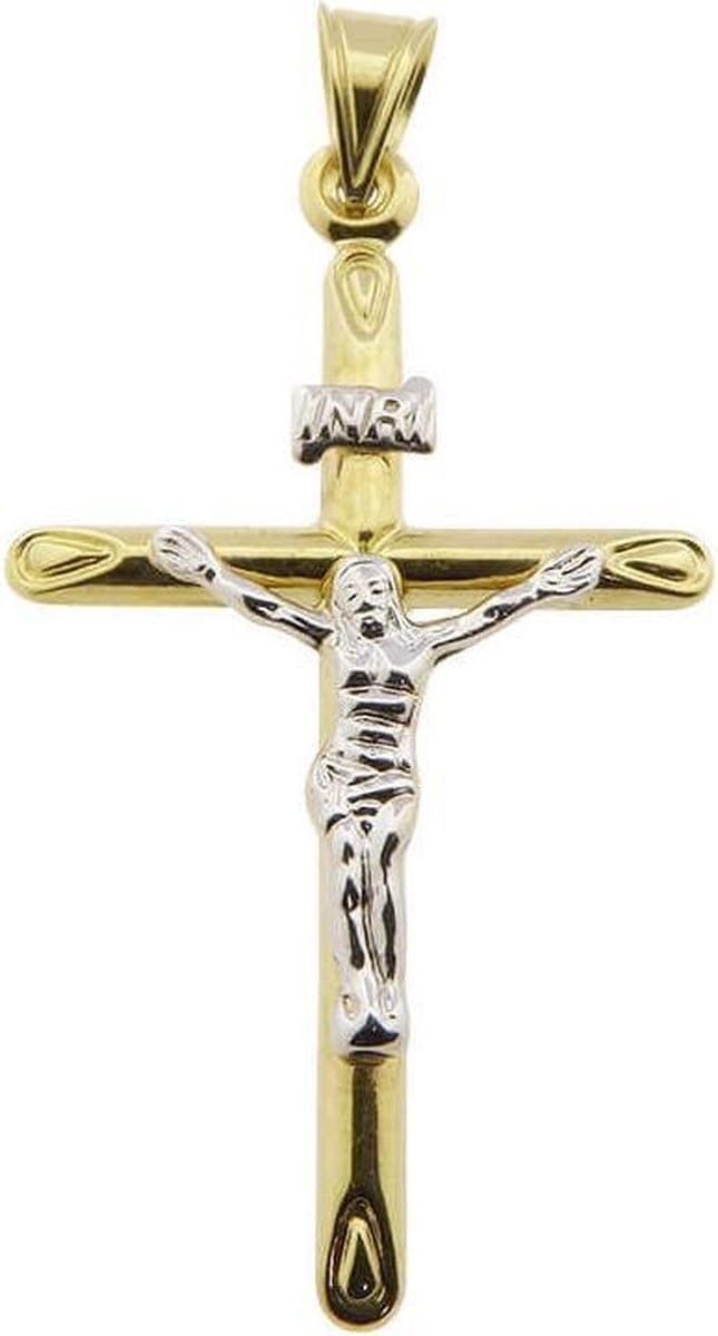 Bicolor gouden Christus kruis