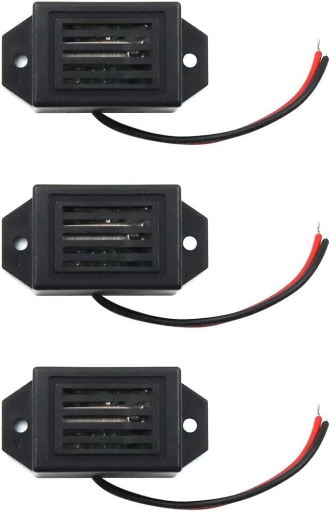 Mini Mechanische Zoemer - Elektronische Zoemer - Circuits Demonstreren - Morsecode Component - 34 x 17 x 15mm - Zwart