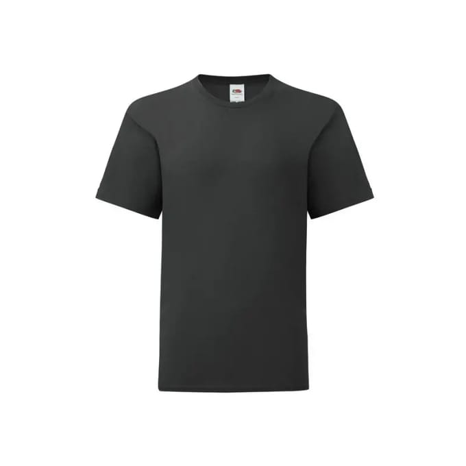 Fruit of the Loom - Kids´ Iconic T - Black - 164