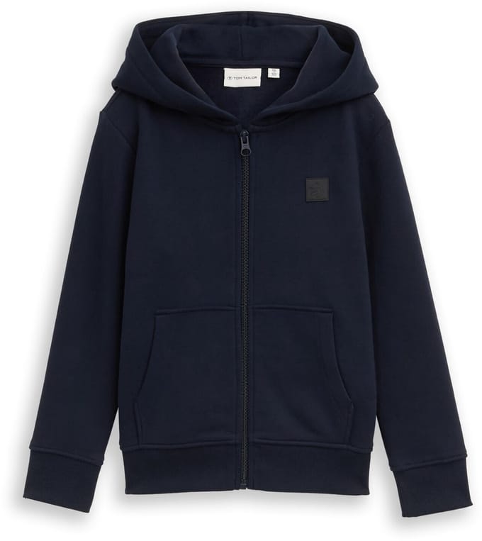 Tom Tailor - Hoodie-sweatjack - Maat 116/122 - sky captain blue