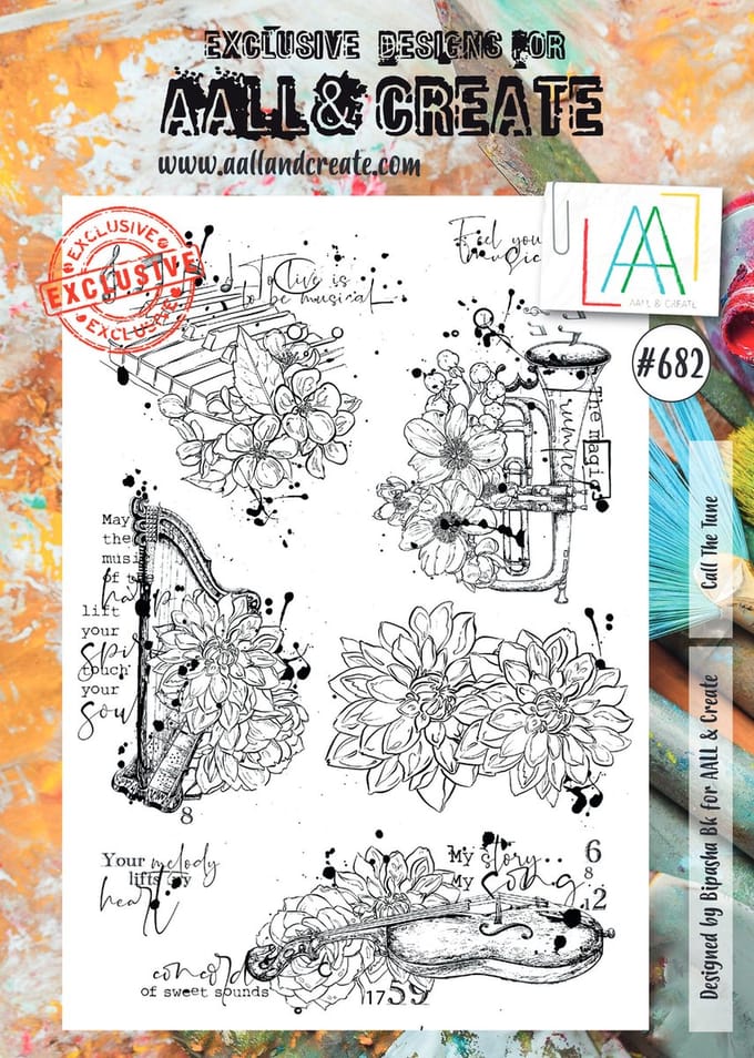 Aall & Create clearstamps A4 - Call the tune