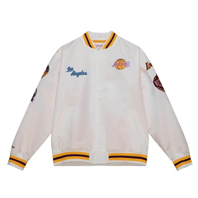 Lichtgewicht satijnen jack Los Angeles Lakers M&N City Collection